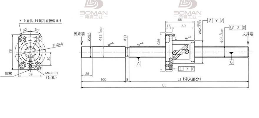 KURODA GG2510DS-BALR-1520A 日本黑田丝杆是什么材料